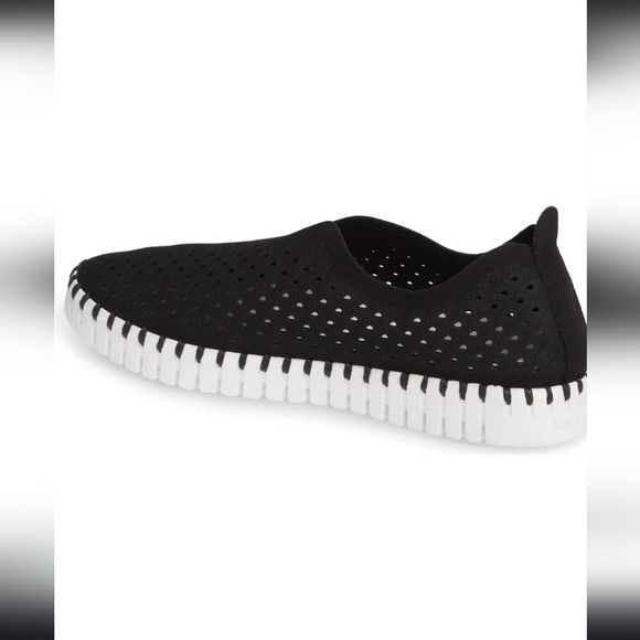 Ilse Jacobsen, Tulip 139 Perforated Slip-On Sneaker, Black, Size 7US/37EU - Picture 3 of 13